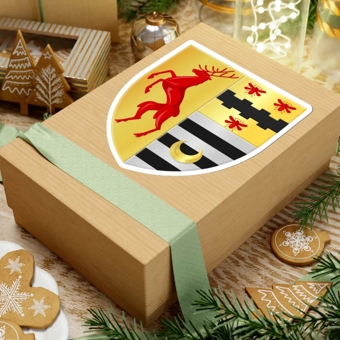 Oupeye wapen (Belgium) (Coat of Arms) STICKER Vinyl Kiss-Cut Decal - The Sticker Space