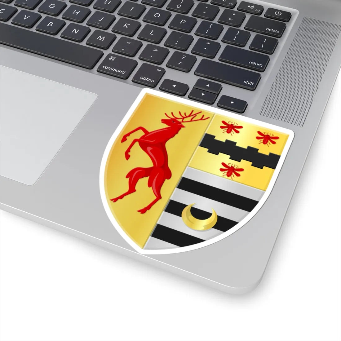 Oupeye wapen (Belgium) (Coat of Arms) STICKER Vinyl Kiss-Cut Decal - The Sticker Space