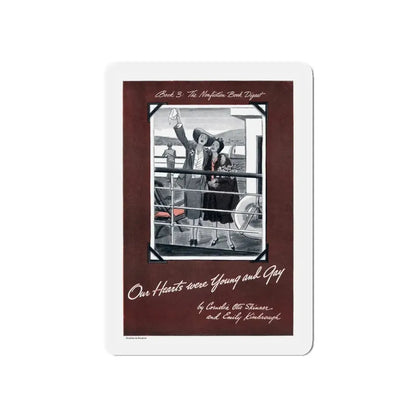 Our Hearts were Young and Gay, Cosmopolitan, August 1942 (Magazine Illustration) Refrigerator Magnet - The Sticker Space