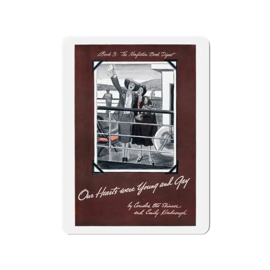 Our Hearts were Young and Gay, Cosmopolitan, August 1942 (Magazine Illustration) Refrigerator Magnet - The Sticker Space