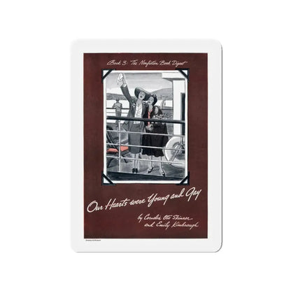 Our Hearts were Young and Gay, Cosmopolitan, August 1942 (Magazine Illustration) Refrigerator Magnet - The Sticker Space