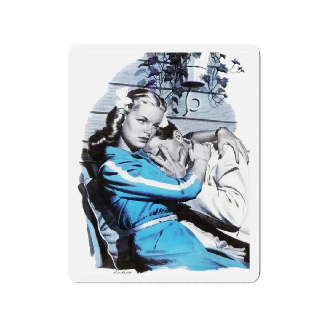 Our Moment is Swift (Pt. 2 of 3), Cosmopolitan, June 1944 (Magazine Illustration) Refrigerator Magnet - The Sticker Space