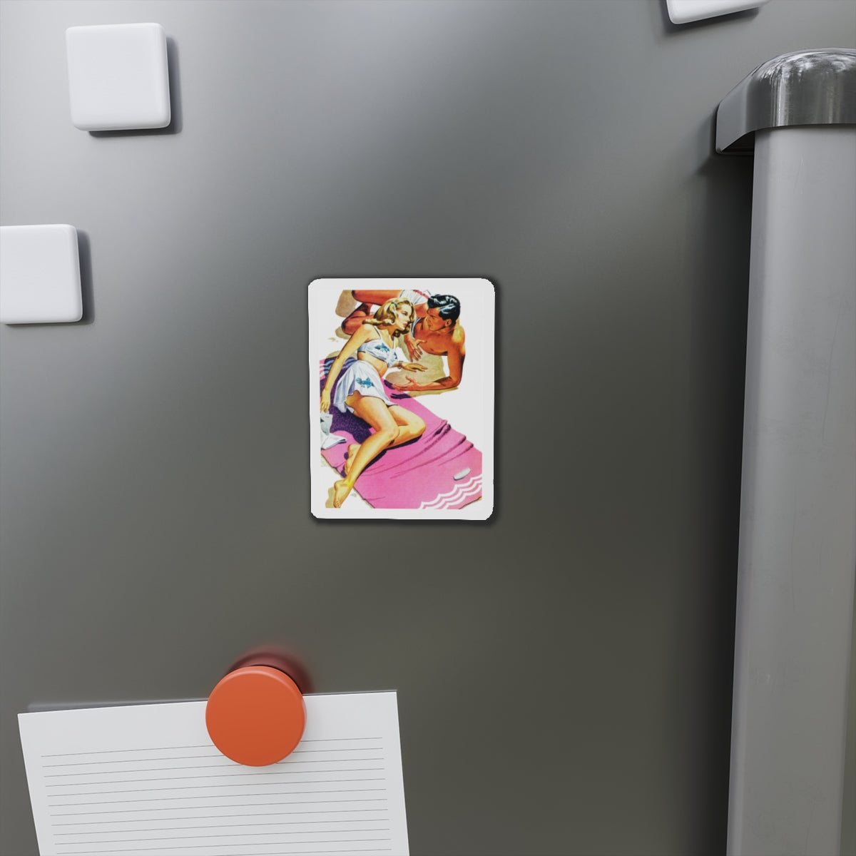 Our Moment is Swift (Pt. 1 of 3), Cosmopolitan, May 1944 (Magazine Illustration) Refrigerator Magnet-The Sticker Space