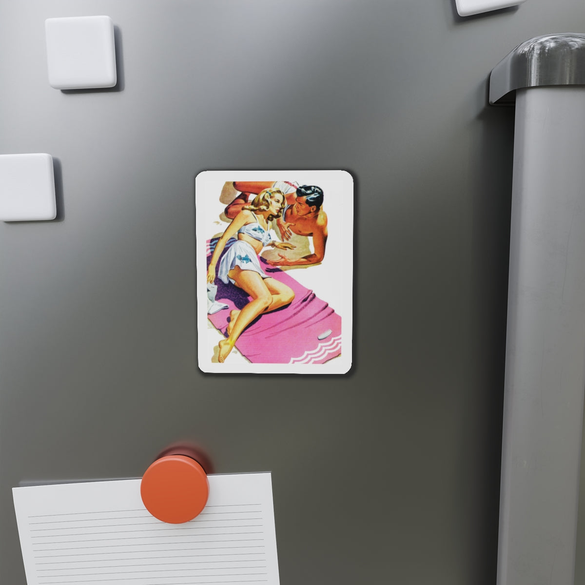 Our Moment is Swift (Pt. 1 of 3), Cosmopolitan, May 1944 (Magazine Illustration) Refrigerator Magnet-The Sticker Space