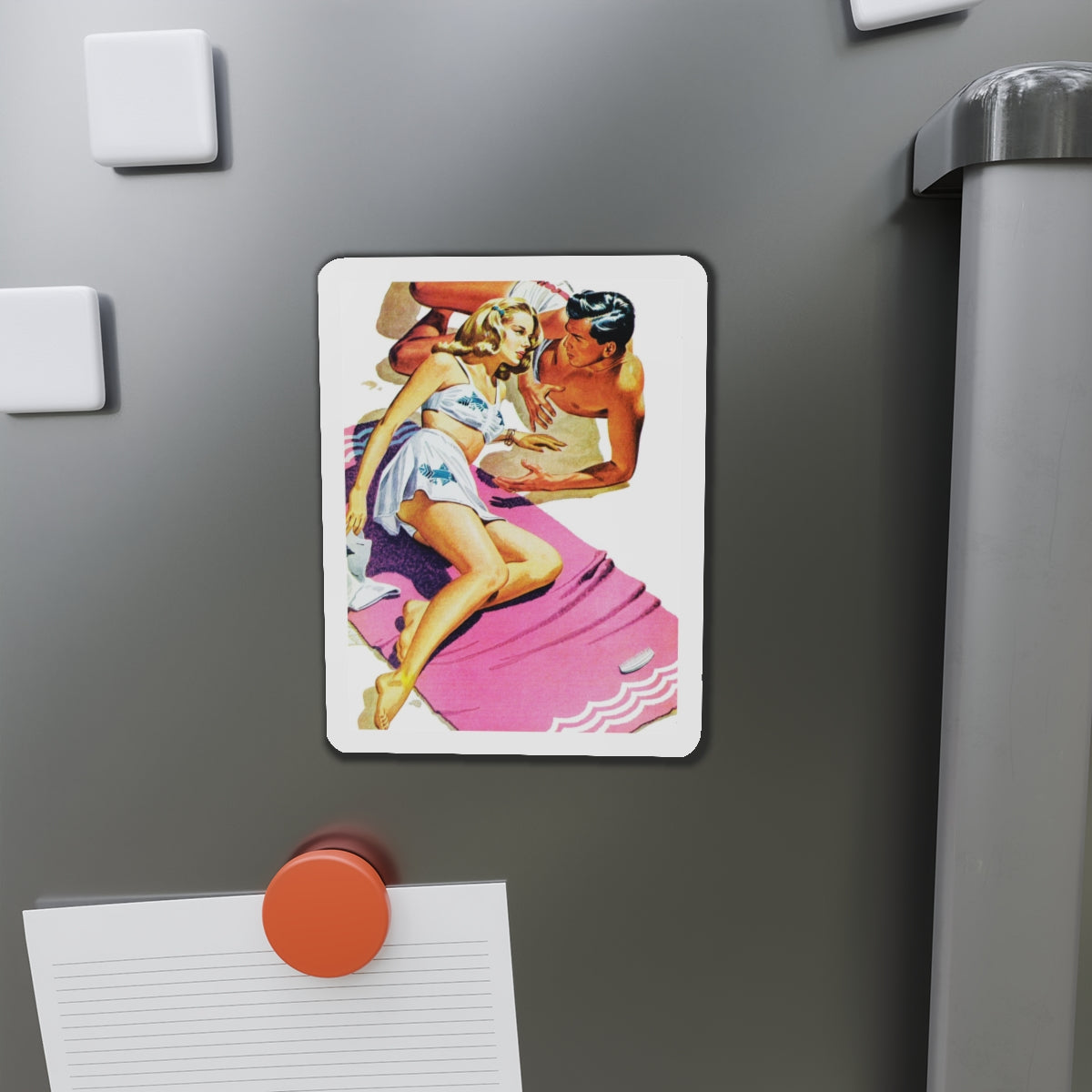 Our Moment is Swift (Pt. 1 of 3), Cosmopolitan, May 1944 (Magazine Illustration) Refrigerator Magnet-The Sticker Space