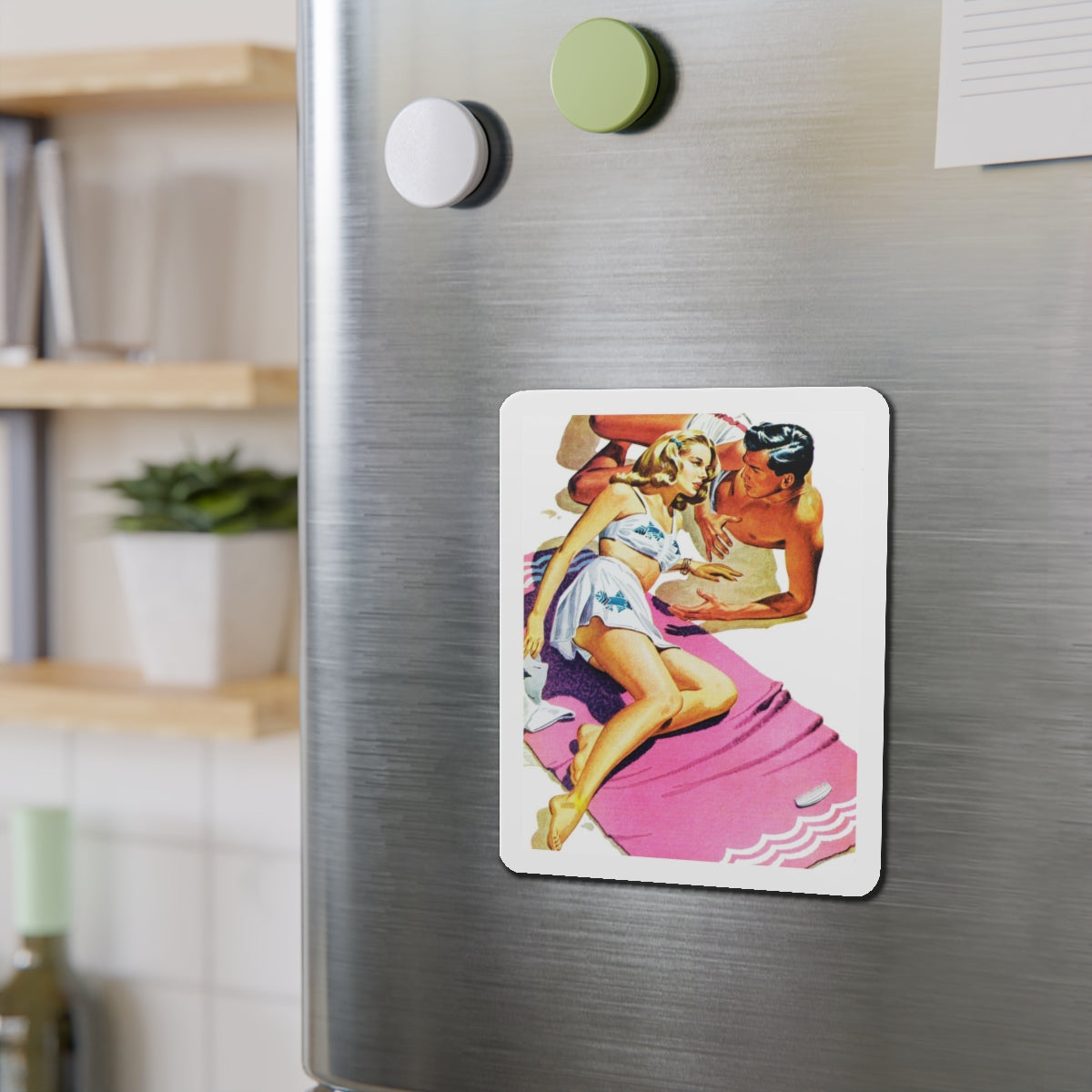 Our Moment is Swift (Pt. 1 of 3), Cosmopolitan, May 1944 (Magazine Illustration) Refrigerator Magnet-The Sticker Space