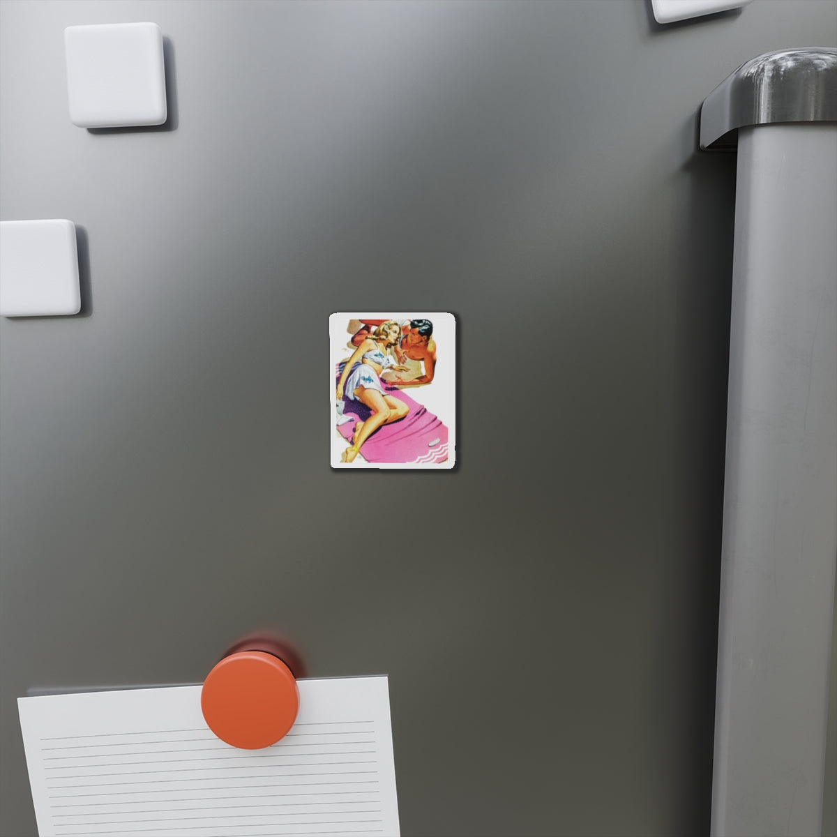 Our Moment is Swift (Pt. 1 of 3), Cosmopolitan, May 1944 (Magazine Illustration) Refrigerator Magnet-The Sticker Space