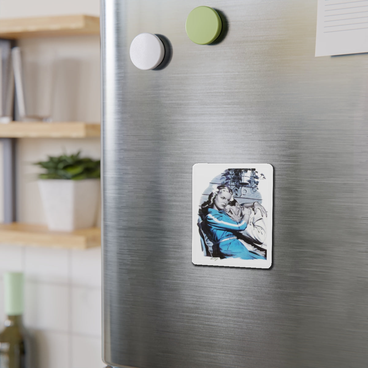 Our Moment is Swift (Pt. 2 of 3), Cosmopolitan, June 1944 (Magazine Illustration) Refrigerator Magnet-The Sticker Space