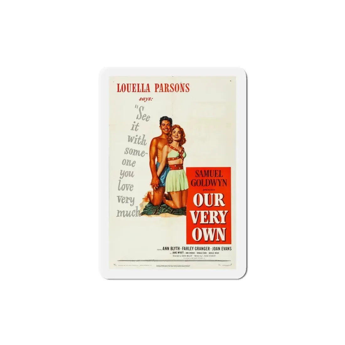 Our Very Own 1950 Movie Poster Refrigerator Magnet 4 Inch - The Sticker Space