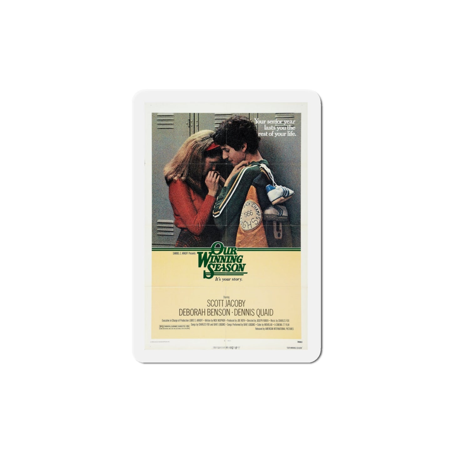 Our Winning Season 1978 Movie Poster Die-Cut Magnet-4 Inch-The Sticker Space