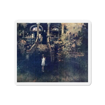 Out of Darkness, Redbook, October 1964 (Magazine Illustration) Refrigerator Magnet 2 Inch - The Sticker Space