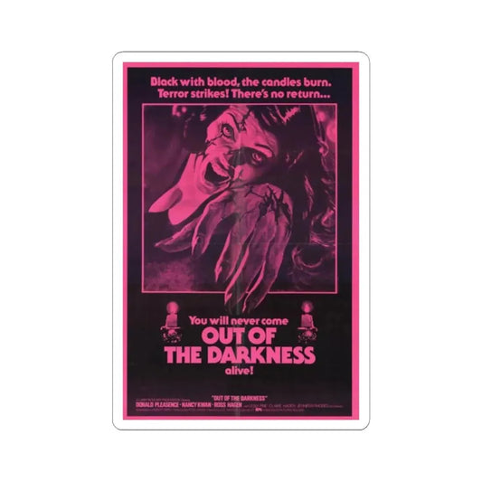 OUT OF THE DARKNESS 1985 Movie Poster - STICKER Vinyl Kiss-Cut Decal 2 Inch White - The Sticker Space