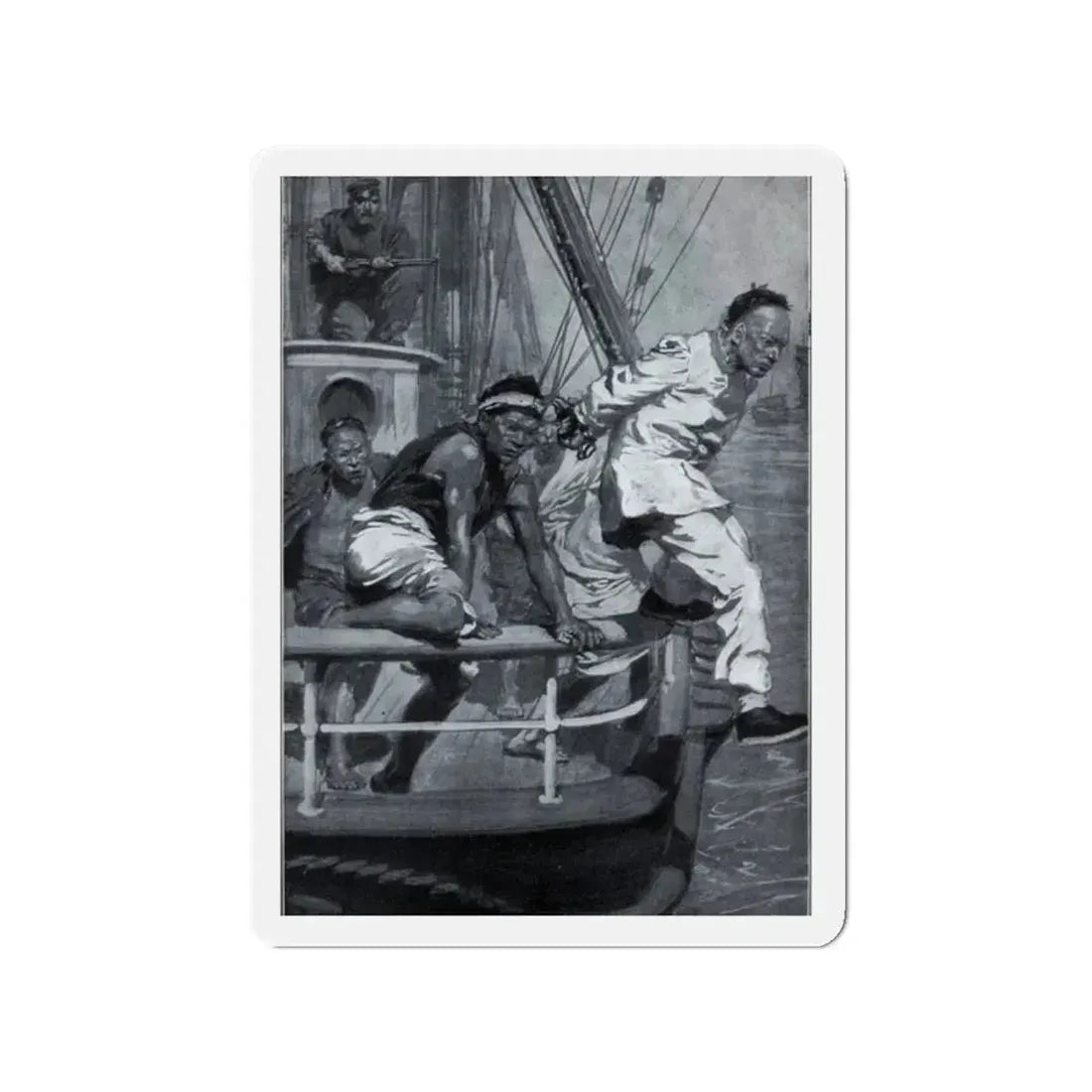 Out of the East, The Wide World, April 1913 (Magazine Illustration) Refrigerator Magnet 2 Inch - The Sticker Space