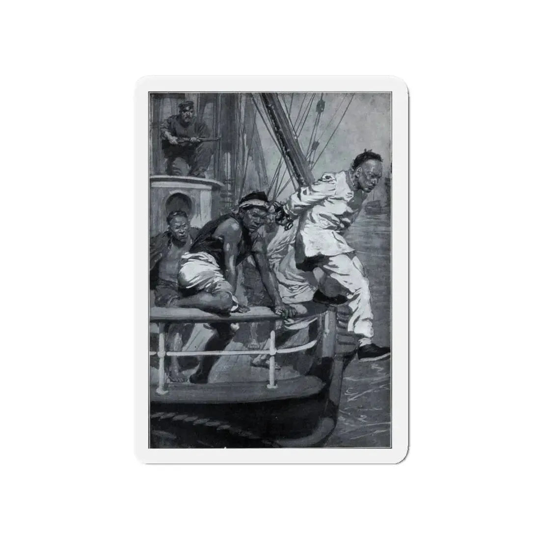 Out of the East, The Wide World, April 1913 (Magazine Illustration) Refrigerator Magnet 4 Inch - The Sticker Space