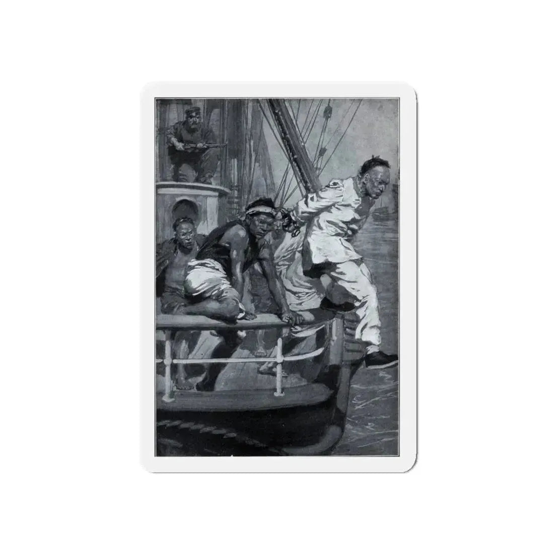Out of the East, The Wide World, April 1913 (Magazine Illustration) Refrigerator Magnet 5 Inch - The Sticker Space