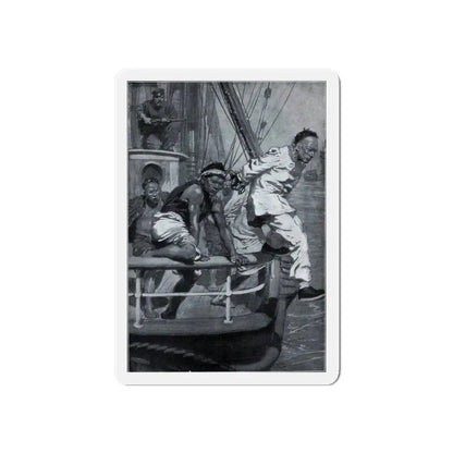 Out of the East, The Wide World, April 1913 (Magazine Illustration) Refrigerator Magnet 6 Inch - The Sticker Space