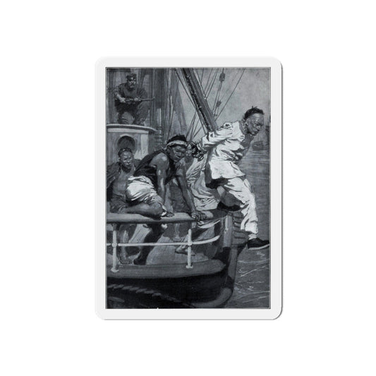 Out of the East, The Wide World, April 1913 (Magazine Illustration) Refrigerator Magnet-6 × 6"-The Sticker Space