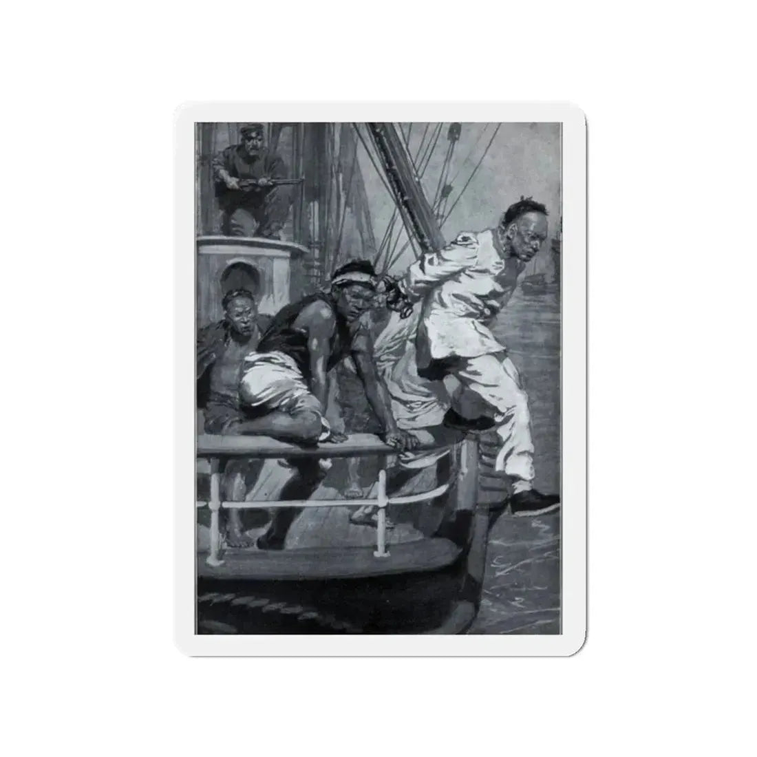 Out of the East, The Wide World, April 1913 (Magazine Illustration) Refrigerator Magnet - The Sticker Space