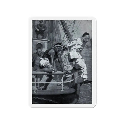 Out of the East, The Wide World, April 1913 (Magazine Illustration) Refrigerator Magnet - The Sticker Space