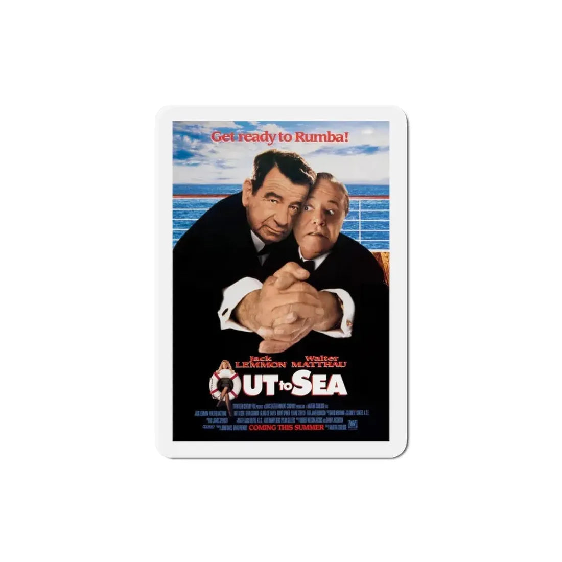 Out To Sea 1997 Movie Poster Refrigerator Magnet 3 Inch - The Sticker Space