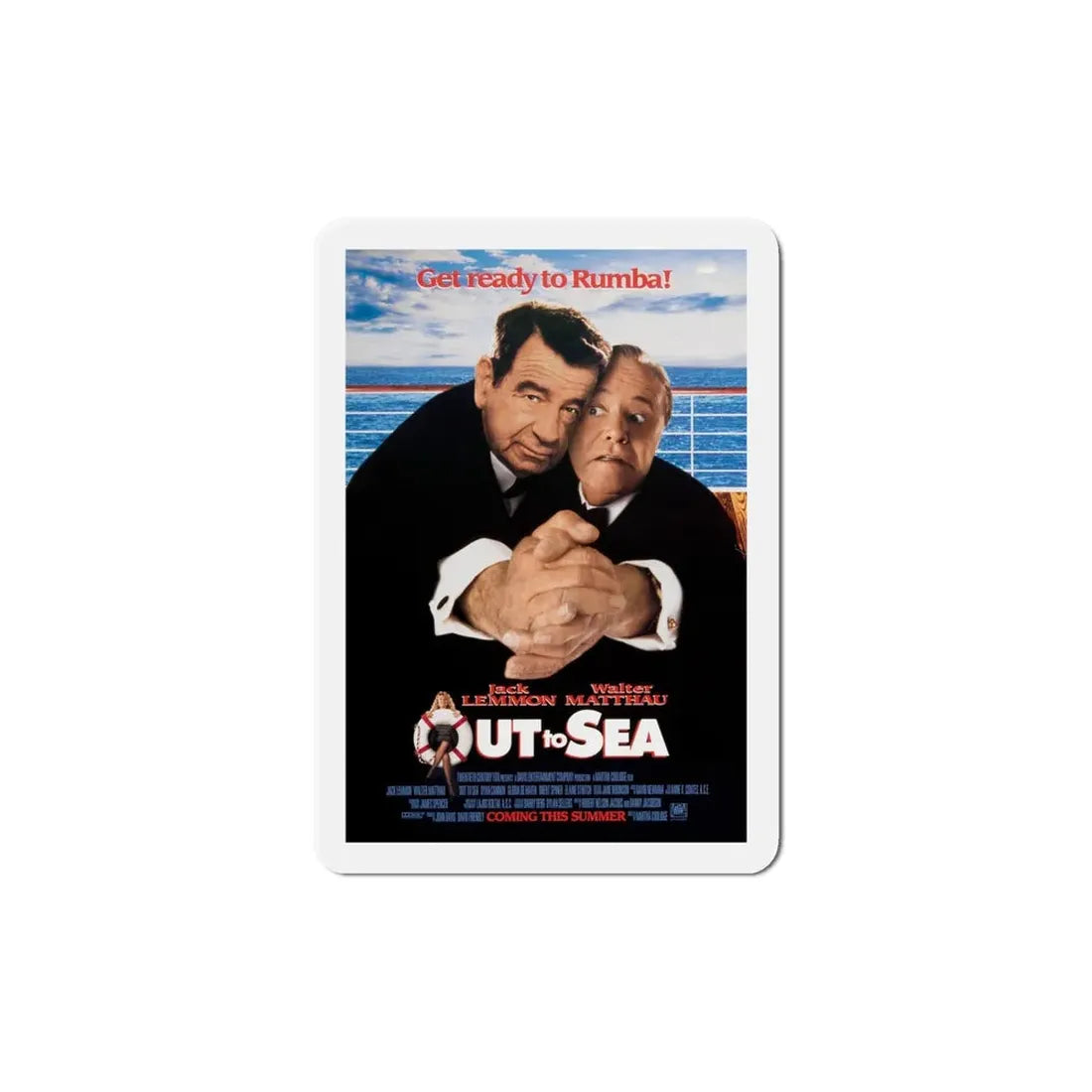 Out To Sea 1997 Movie Poster Refrigerator Magnet - The Sticker Space