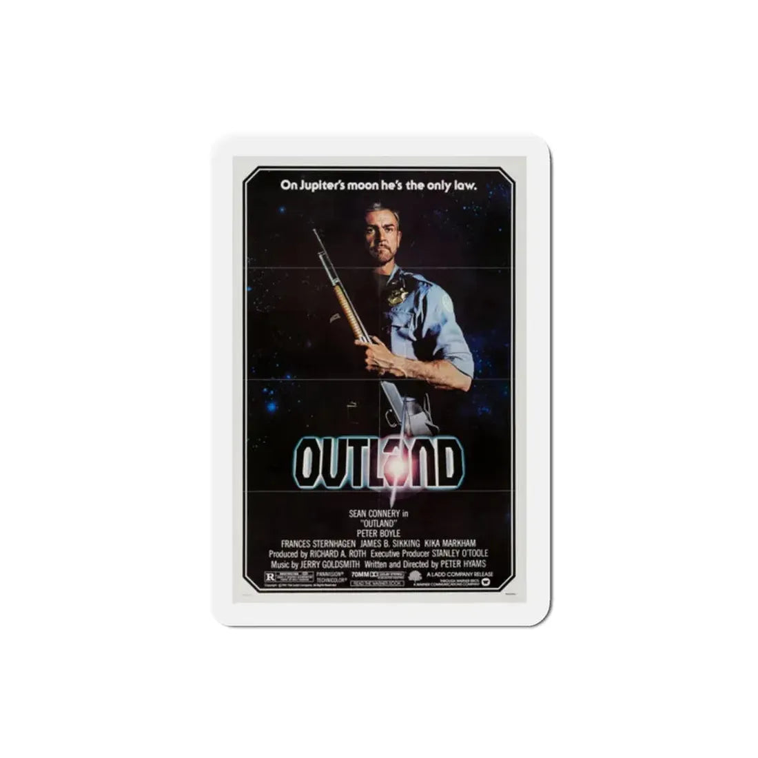 Outland 1981 Movie Poster Refrigerator Magnet 2 Inch - The Sticker Space