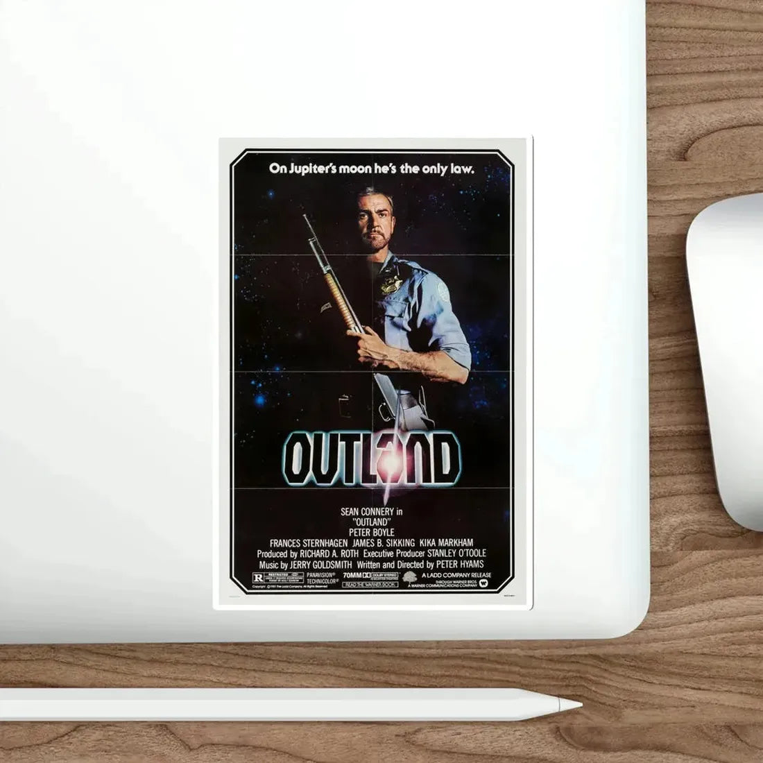 Outland 1981 Movie Poster STICKER Vinyl Die-Cut Decal - The Sticker Space