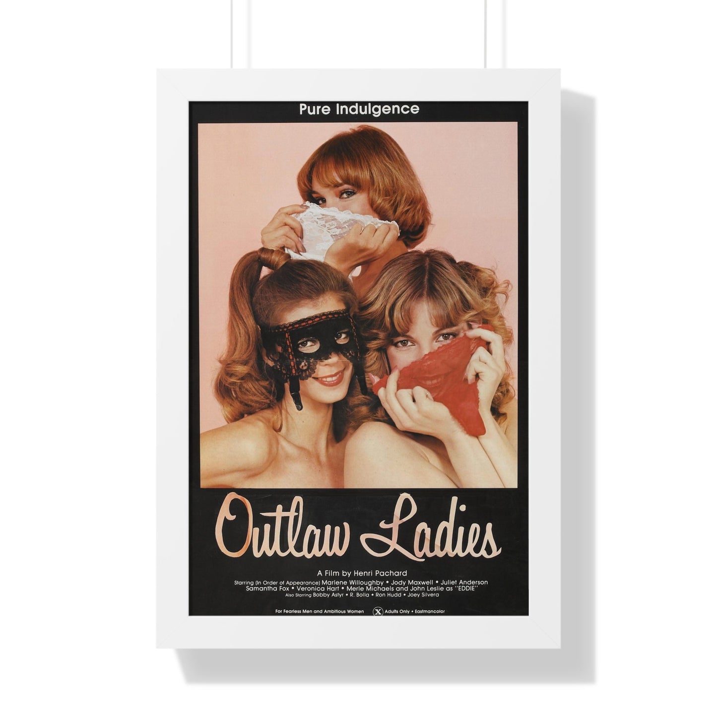 OUTLAW LADIES 1981 - Framed Movie Poster-16″ x 24″-The Sticker Space