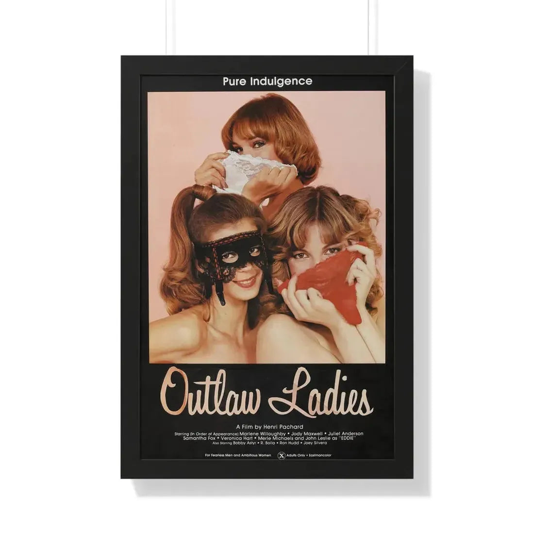 OUTLAW LADIES 1981 - Framed Movie Poster - The Sticker Space