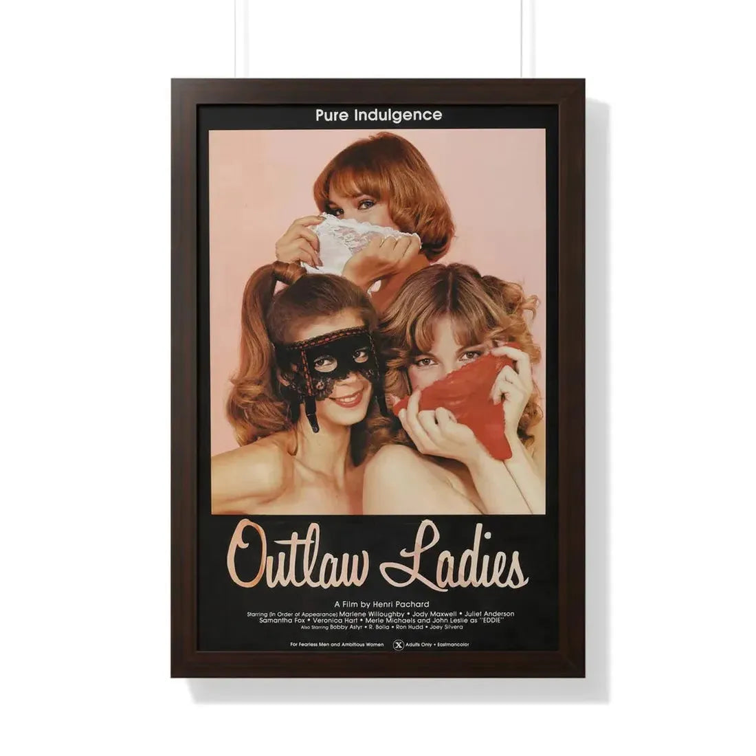 OUTLAW LADIES 1981 - Framed Movie Poster - The Sticker Space
