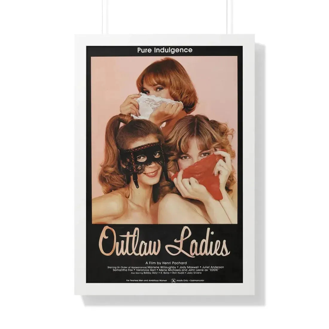 OUTLAW LADIES 1981 - Framed Movie Poster - The Sticker Space