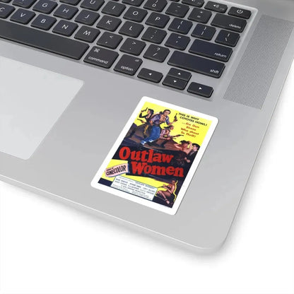 OUTLAW WOMEN 1952 Movie Poster - STICKER Vinyl Kiss-Cut Decal - The Sticker Space