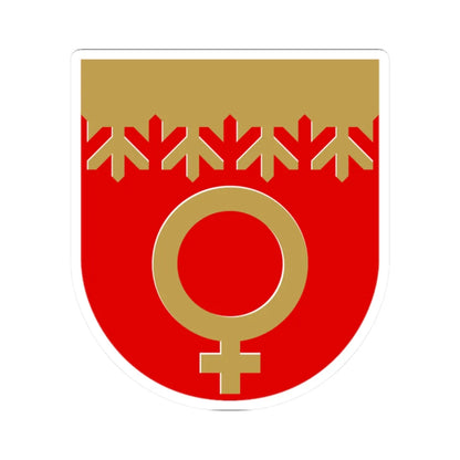 Outokumpu.vaakuna (Finland) (Coat of Arms) STICKER Vinyl Kiss-Cut Decal 2 Inch White - The Sticker Space