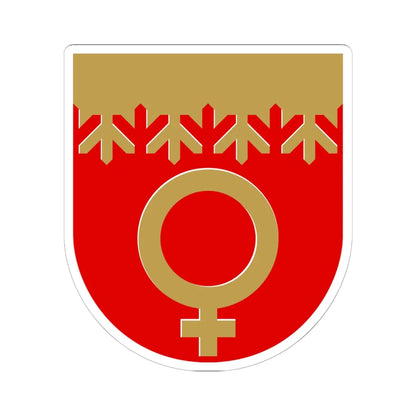 Outokumpu.vaakuna (Finland) (Coat of Arms) STICKER Vinyl Kiss-Cut Decal 6 Inch White - The Sticker Space