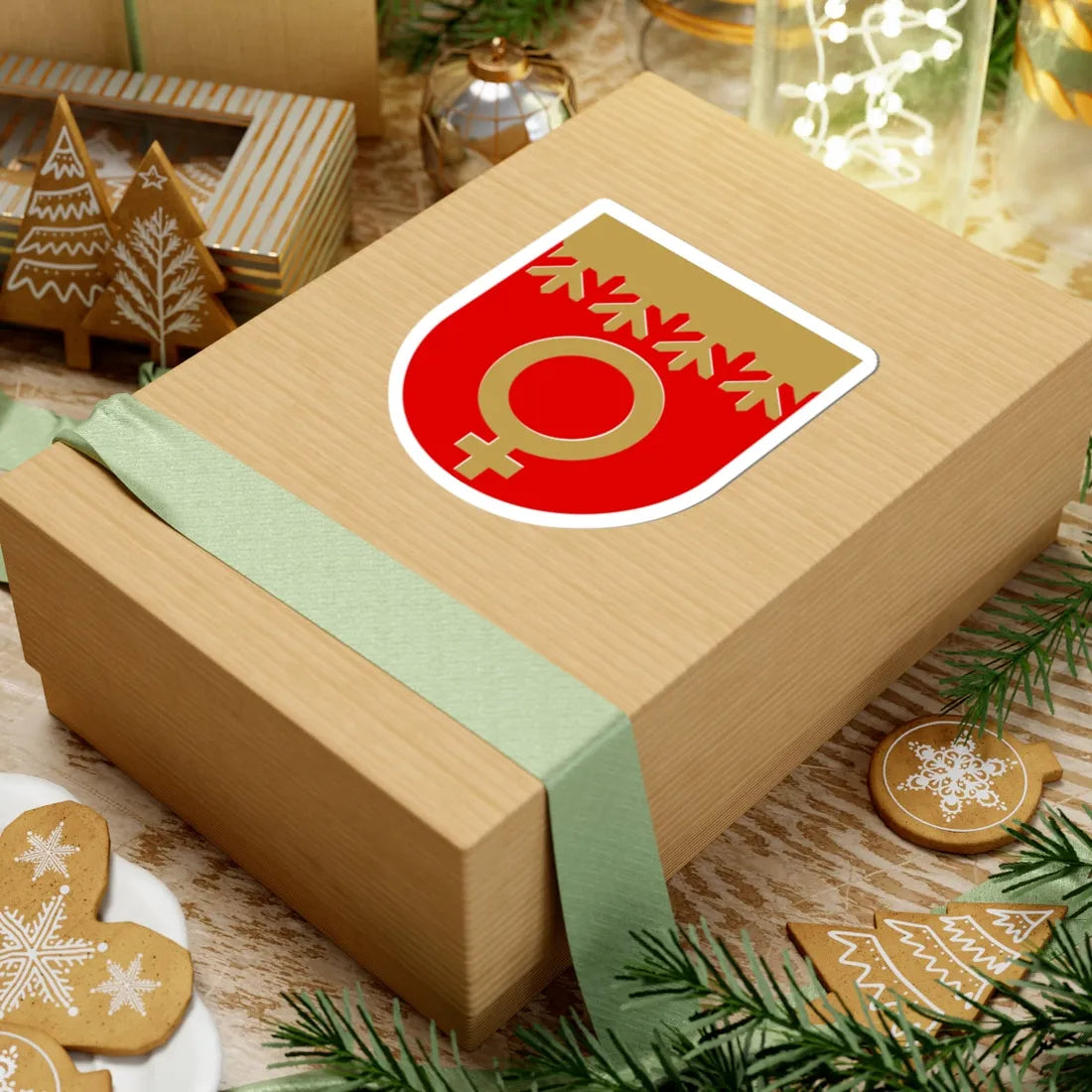 Outokumpu.vaakuna (Finland) (Coat of Arms) STICKER Vinyl Kiss-Cut Decal - The Sticker Space