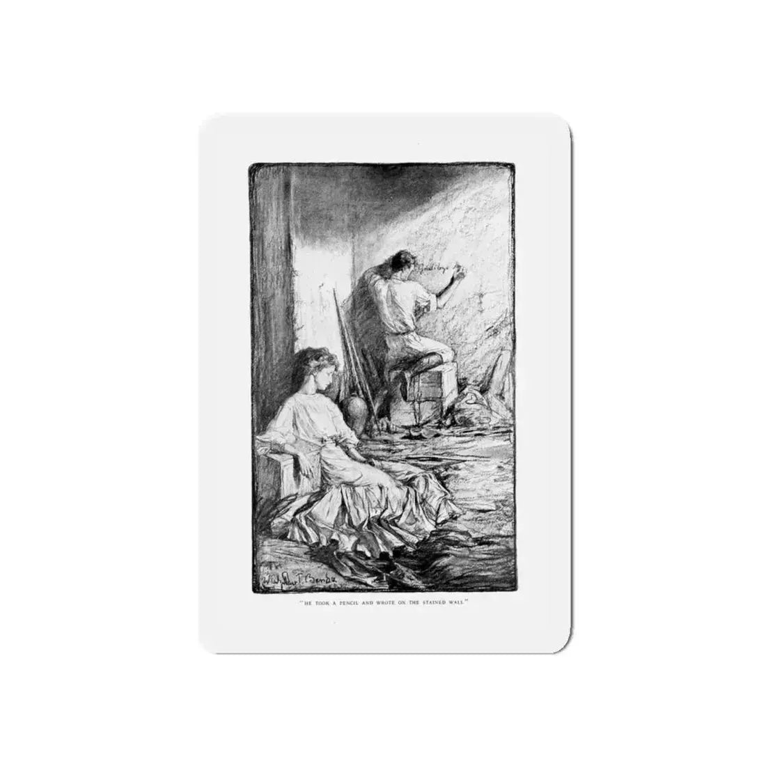 Outposts Of Empire (2), McClure's Magazine, July 1909 (Magazine Illustration) Refrigerator Magnet 5 Inch Die-Cut - The Sticker Space