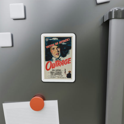 Outrage 1950 Movie Poster Die-Cut Magnet-The Sticker Space