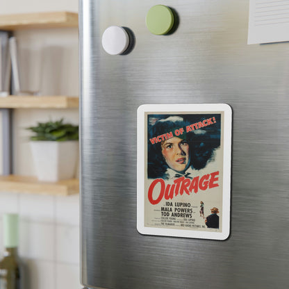 Outrage 1950 Movie Poster Die-Cut Magnet-The Sticker Space