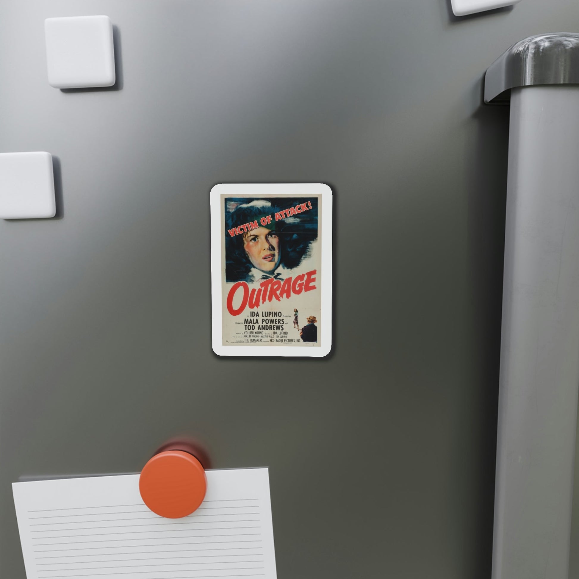 Outrage 1950 Movie Poster Die-Cut Magnet-The Sticker Space