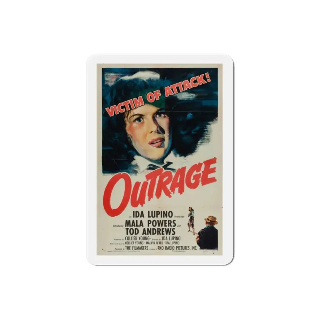Outrage 1950 Movie Poster Refrigerator Magnet - The Sticker Space