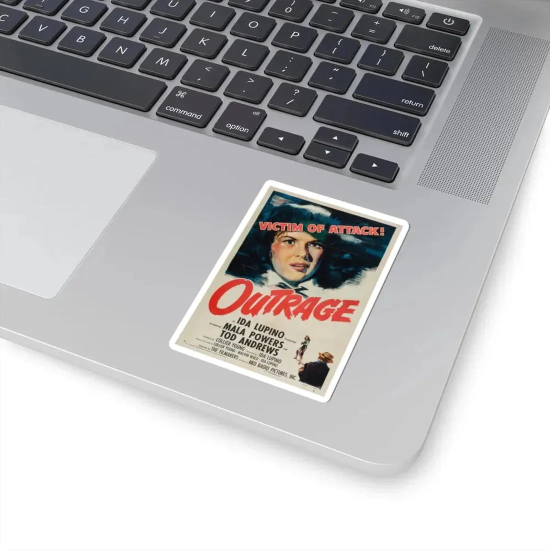 Outrage 1950 Movie Poster - STICKER Vinyl Kiss-Cut Decal - The Sticker Space