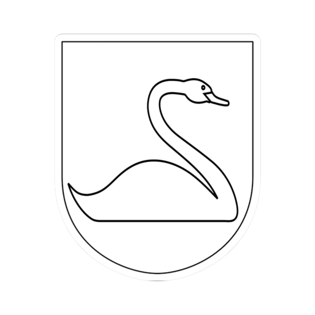 Ovanåker socken vapen (Sweden) (Coat of Arms) STICKER Vinyl Kiss-Cut Decal 2 Inch White - The Sticker Space