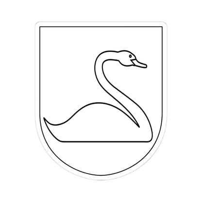 Ovanåker socken vapen (Sweden) (Coat of Arms) STICKER Vinyl Kiss-Cut Decal 4 Inch White - The Sticker Space