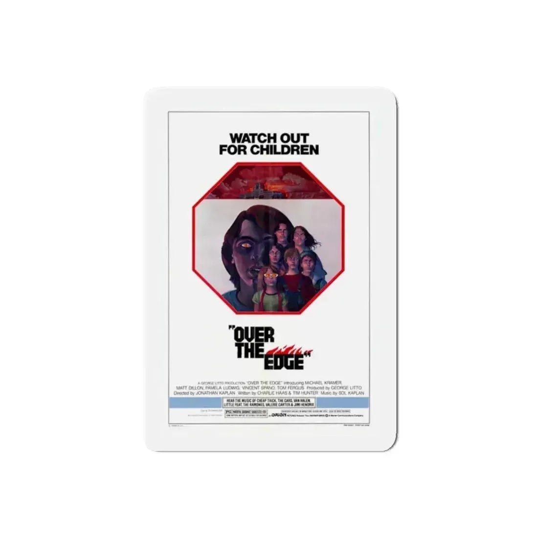 OVER THE EDGE 1979 Movie Poster - Refrigerator Magnet 5 Inch Die-Cut - The Sticker Space