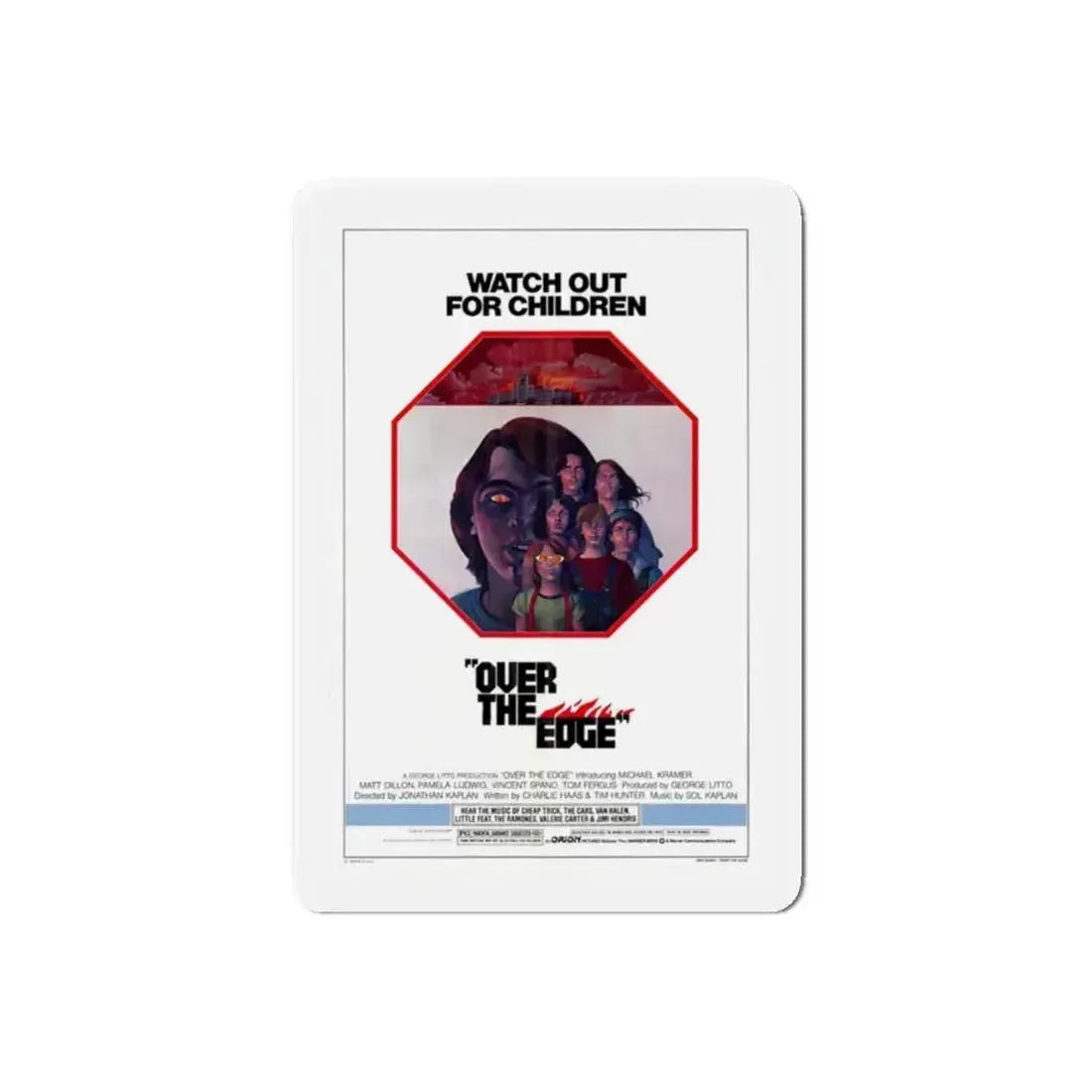 OVER THE EDGE 1979 Movie Poster - Refrigerator Magnet 6 Inch Die-Cut - The Sticker Space