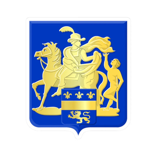 Overijse wapen (Belgium) (Coat of Arms) STICKER Vinyl Kiss-Cut Decal 2 Inch White - The Sticker Space