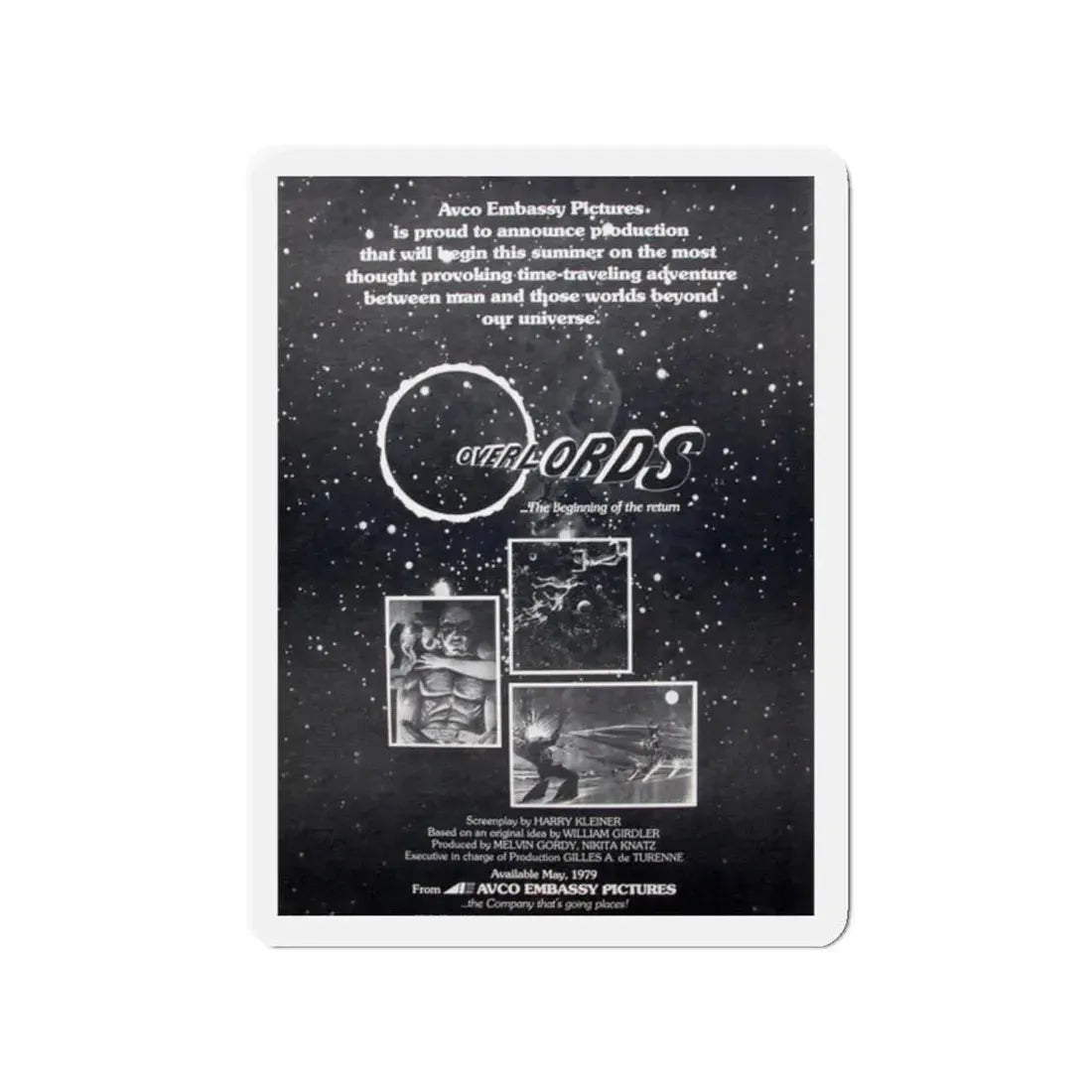 OVERLORDS 1979 Movie Poster - Refrigerator Magnet - The Sticker Space