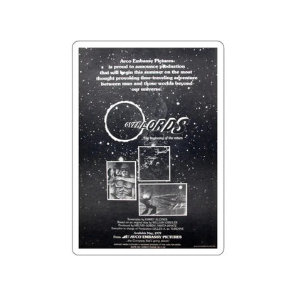 OVERLORDS 1979 Movie Poster STICKER Vinyl Die-Cut Decal 3 Inch - The Sticker Space