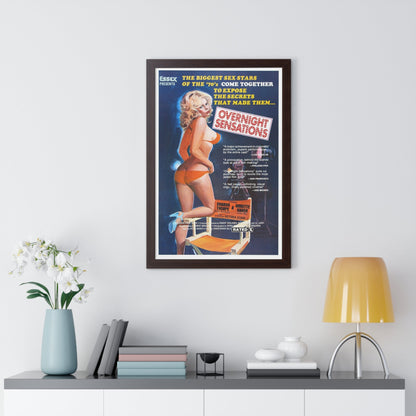 OVERNIGHT SENSATIONS 1976 - Framed Movie Poster-The Sticker Space