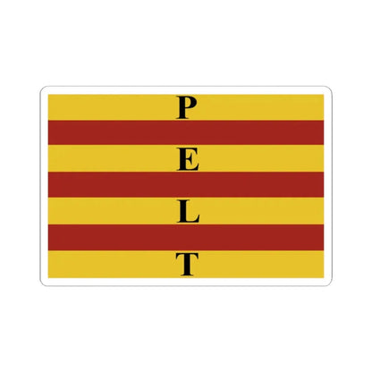 Overpelt vlag (Belgium) STICKER Vinyl Kiss-Cut Decal 2 Inch White - The Sticker Space